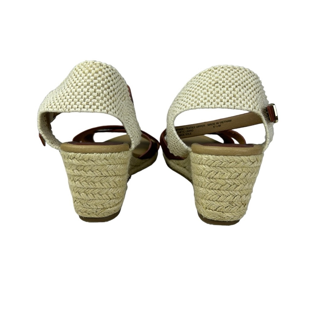 LOFT Criss Cross Espadrille‎ Wedge Sandal Size 9.5 - Picture 4 of 8